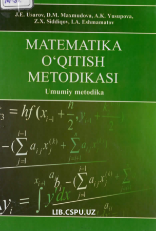 Matematika o'qitish metodikasi