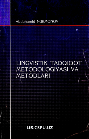 LINGVISTIK TADQIQOT METODOLOGIYASI VA METODLARI