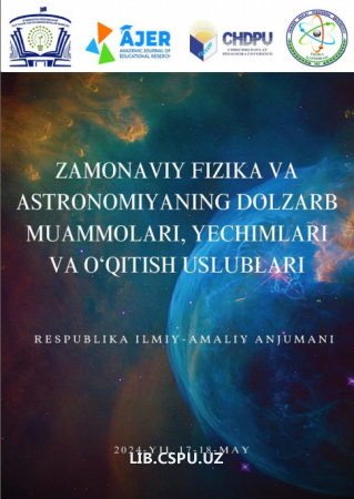 (H)-XINAZOLIN-4-ONNING 2-ALMASHGAN HOSILALARI SINTEZI VA FIZIKKIMYOVIY HOSSALARI