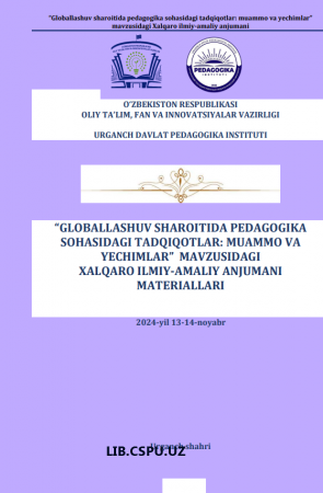 PEDAGOGIK DIAGNOSTIKADA AXLOQIY TARBIYANI SHAKLLANTIRISH METODLARI