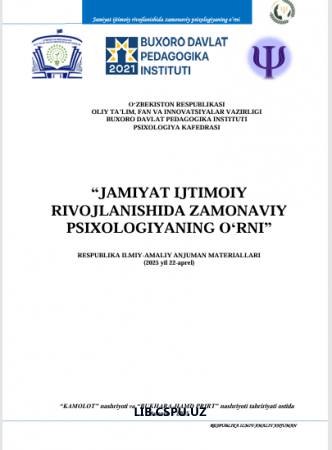 BOLA RIVOJLANISHINING PSIXOLOGIK ASPEKTLARI