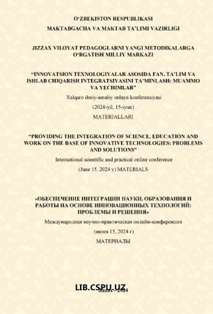 Ta;lim va tarbiya jarayonining psixologik asoslari