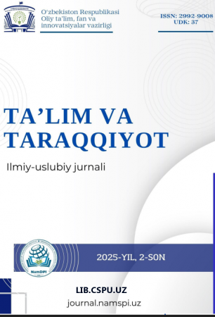 ZAMONAVIY PEDAGOG KOMPETENSIYASI: BUGUNGI KUN TALABI