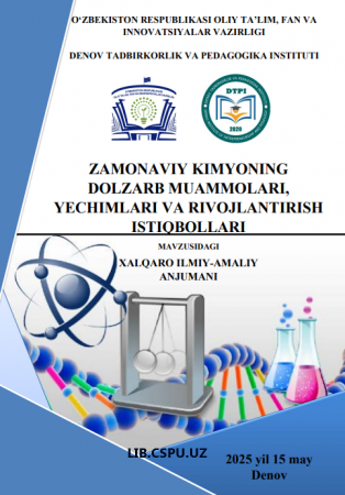 OKSIDLANGAN QO‘NGIR KO‘MIR VA FOSFAT HOMOSHYOLARI ASOSIDA O‘G‘ITLAR OLISH
