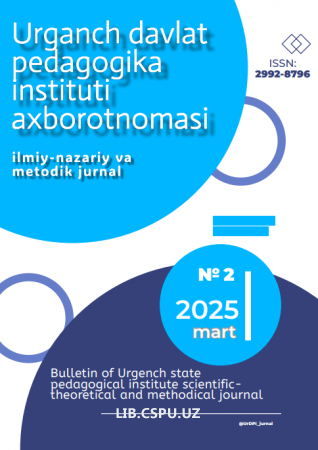 UMUMTA’LIM MAKTABLARIDA BIRINCHI GURUH S-ELEMENTLARI MAVZUSINI O‘QUVCHILARIGA O‘QITISH JARAYONIDA BARQAROR TARAQQIYOT MASALALARINI INTEGRATSIYALASH